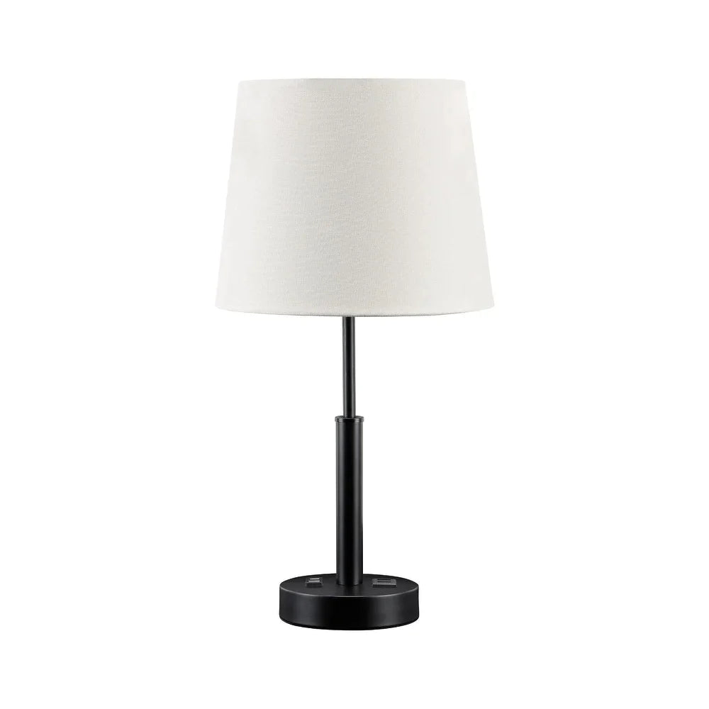 Merelton Black Metal Table Lamp - 10"W x 10"D x 20"H