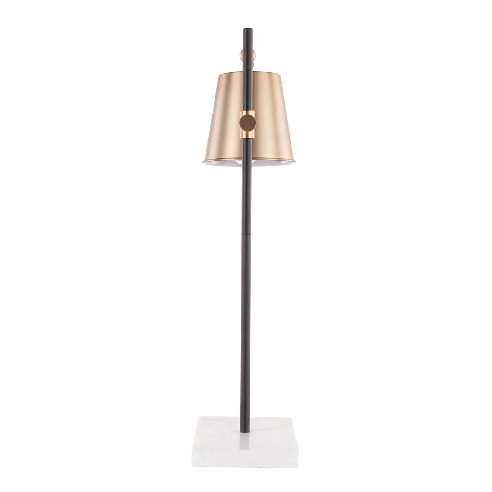 Carbon Loft Aleida Adjustable Metal Table Lamp with Marble Base