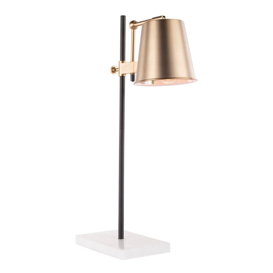 Carbon Loft Aleida Adjustable Metal Table Lamp with Marble Base