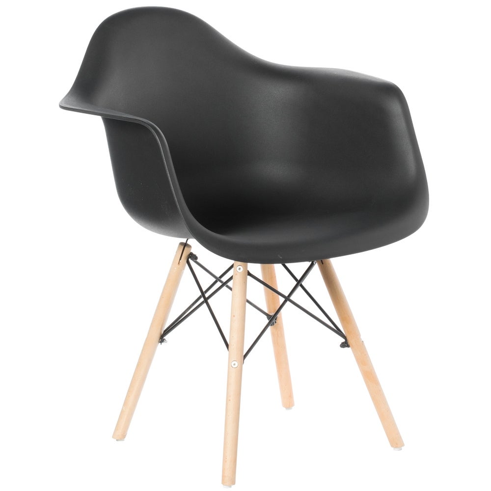 Mid-century Plastic DAW Shell Eiffel Dining Arm Chair