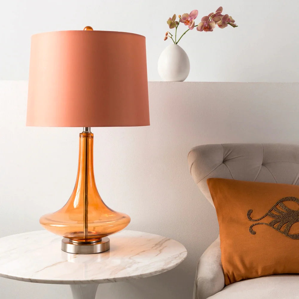 Modern Solid Orange Bray Table Lamp