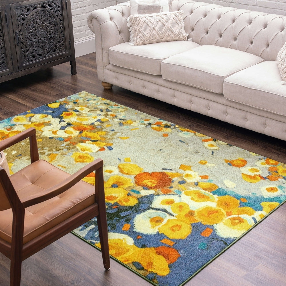 Home Floral Winds Abstract Soft Area Rug