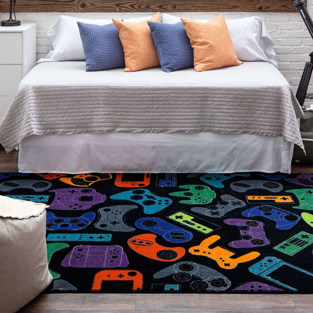 Home In Control Gamer Area Rug