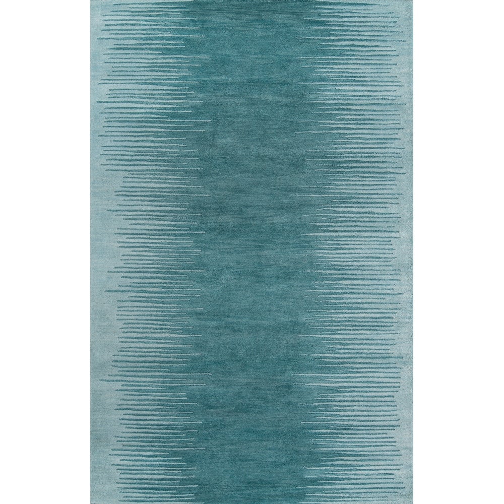 Delhi Hand Tufted Wool Contemporary Striped Soft Area Rug