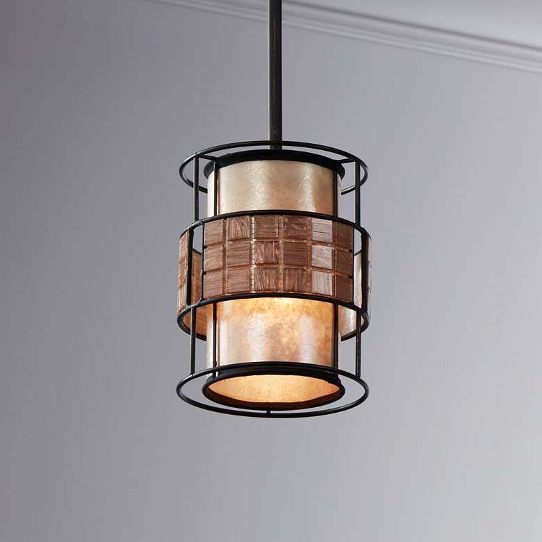 Quoizel Naturals Mica Mosaic Mini Pendant Light