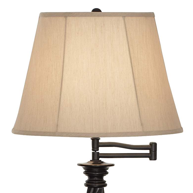 Restoration Bronze Swing Arm Floor Lamp by Regency Hill