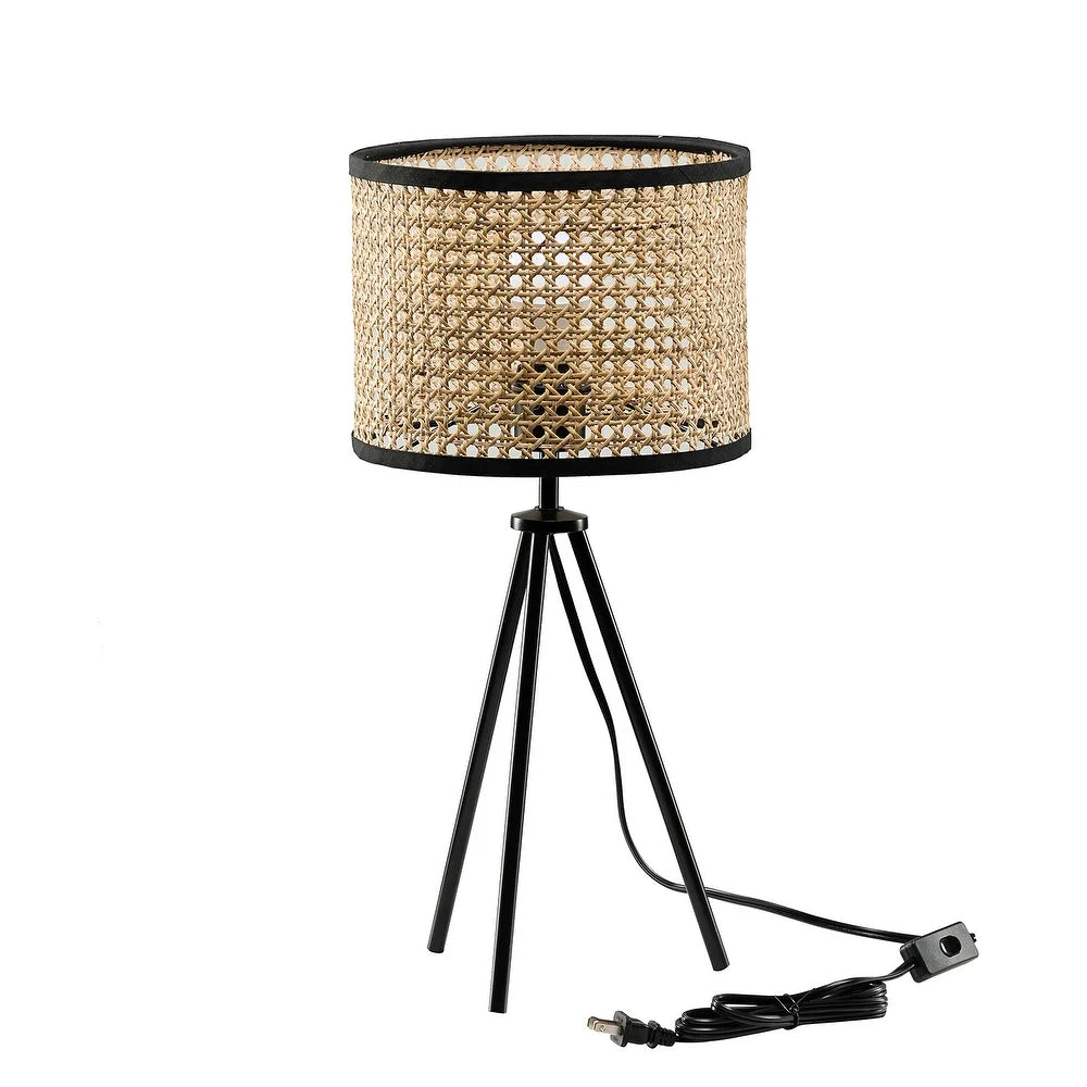 HULALA HOME 21.3" Table Lamp with Metal Legs