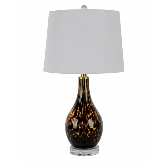 Natasha Tortoise Art Glass Table Lamp