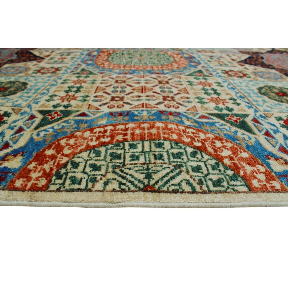 Aria Fine Chobi Johnie Ivory/Blue Soft Area Rug