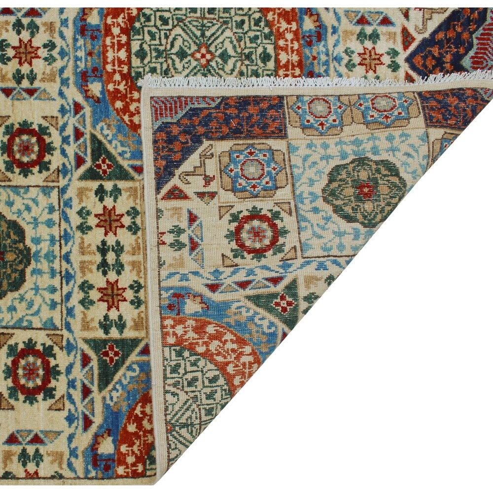 Aria Fine Chobi Johnie Ivory/Blue Soft Area Rug