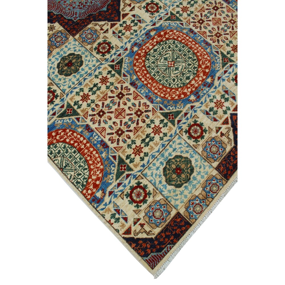 Aria Fine Chobi Johnie Ivory/Blue Soft Area Rug