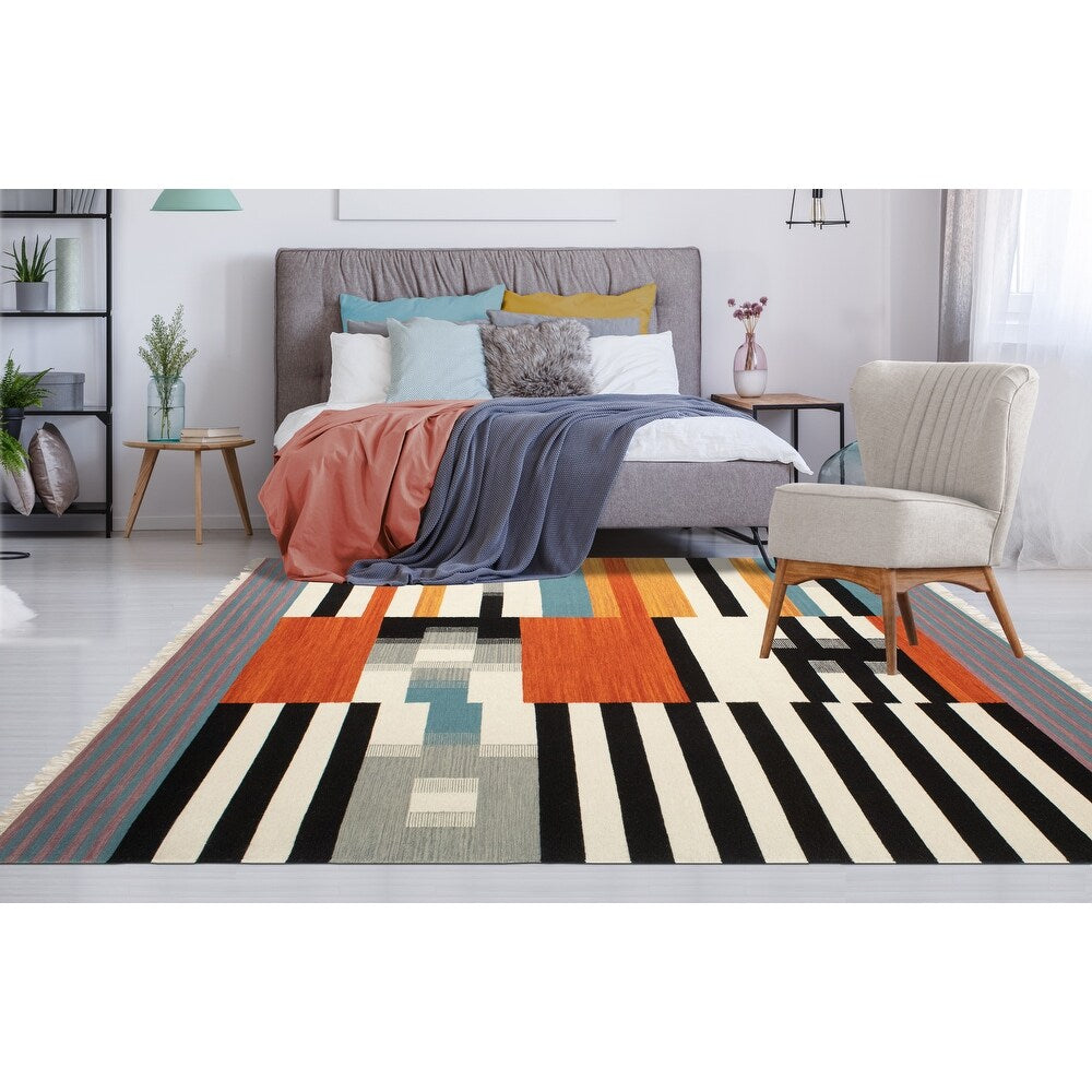 Handmade Flatweave Cole Area Soft Rug