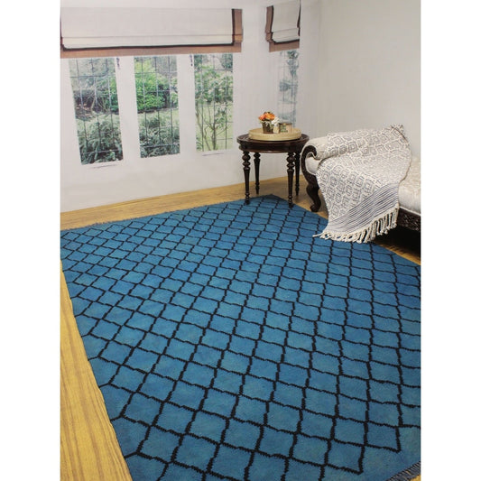 Elan Overdyed Kilim Aliya Blue/Black Soft Area Rug