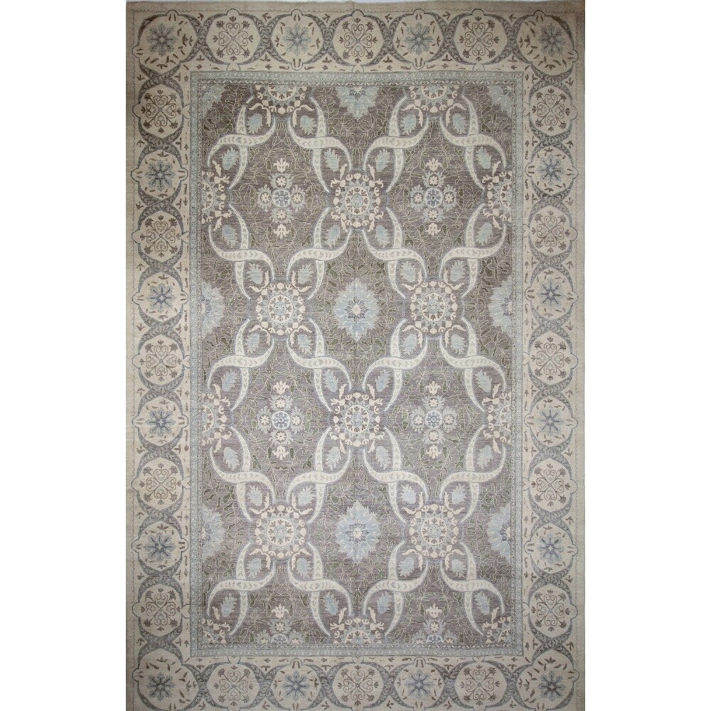 Fine Chobi Everest Ivory/Grey Soft Area Rug