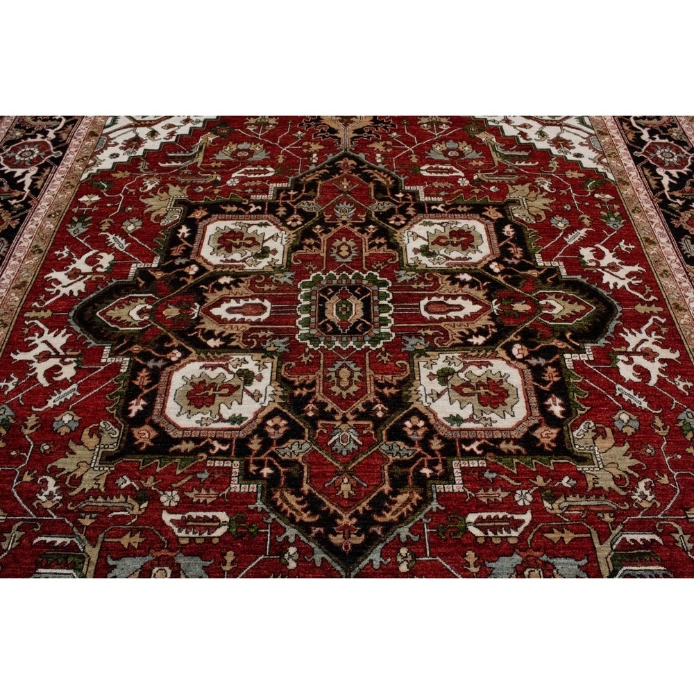 Fine Chobi Kamilla Red/Black Soft Area Rug