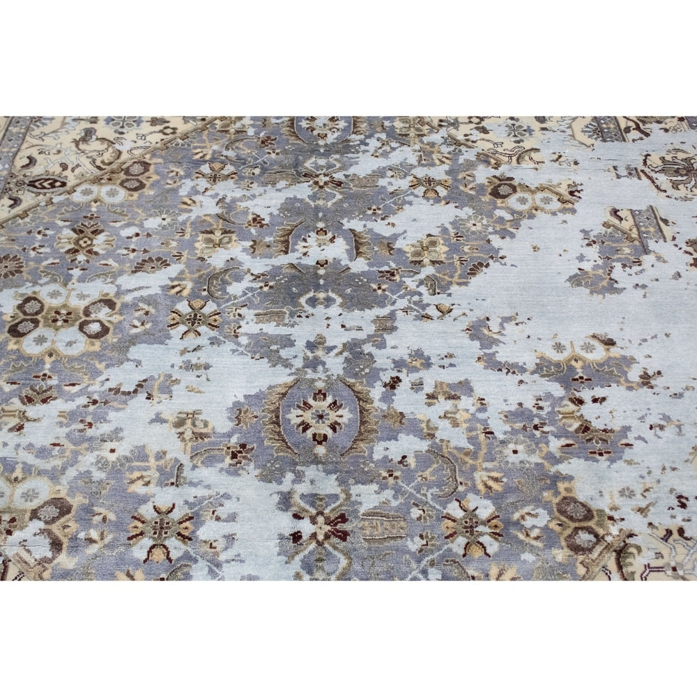 Fine Erase Khurshid Ivory/Blue Soft Area Rug