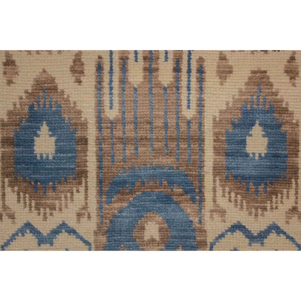 Fine Oushak Clifton Ivory/Blue Soft Area Rug