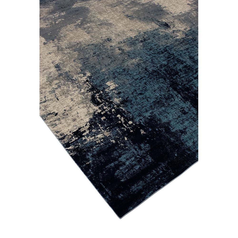 Lagoon Alice Distressed Abstract Modern Soft Area Rug