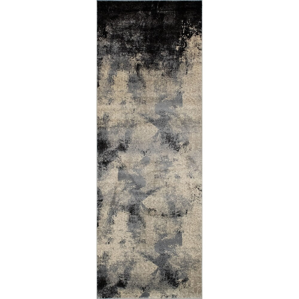 Lagoon Alice Distressed Abstract Modern Soft Area Rug