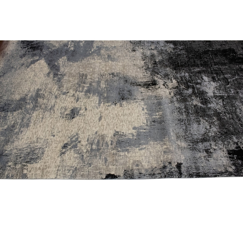 Lagoon Alice Distressed Abstract Modern Soft Area Rug