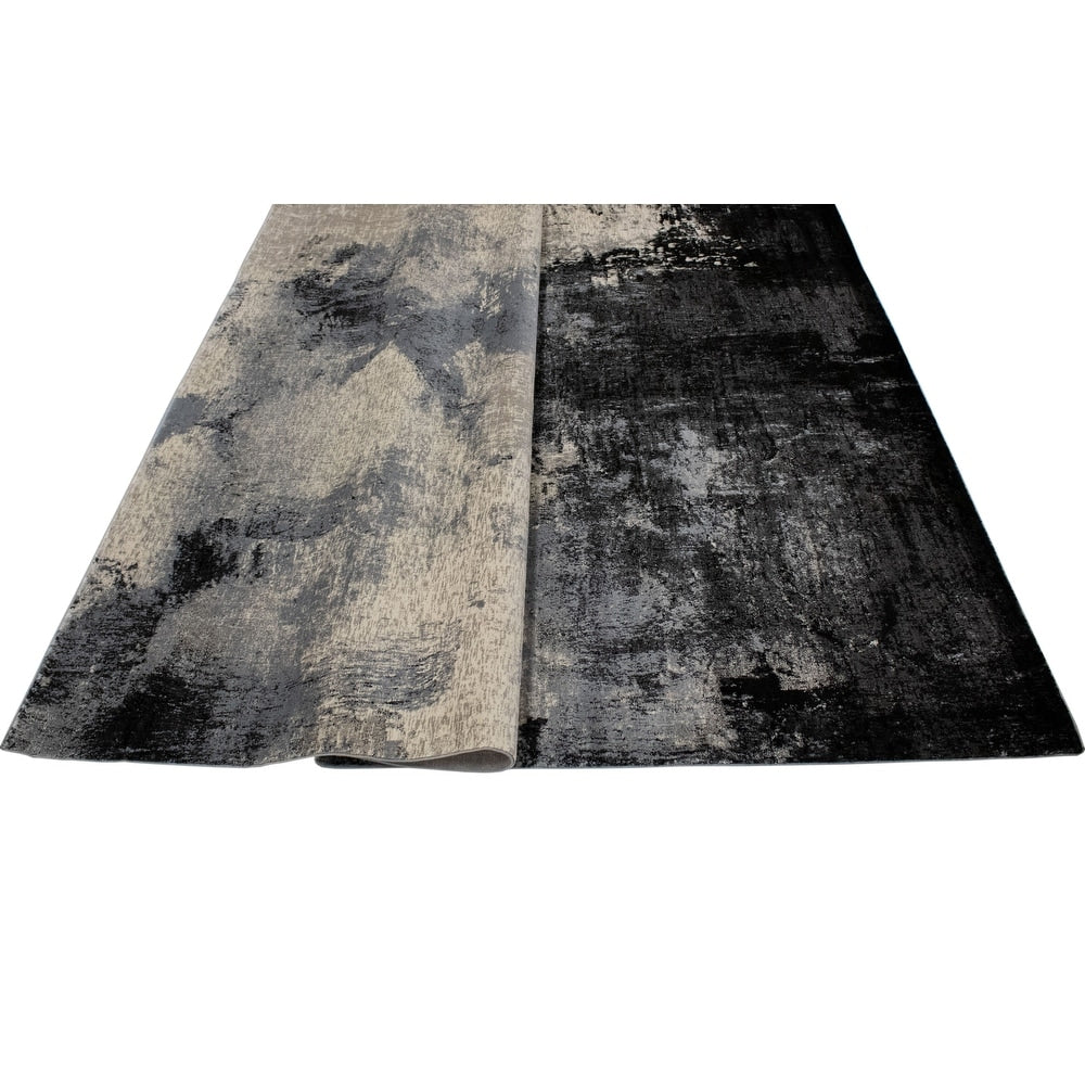 Lagoon Alice Distressed Abstract Modern Soft Area Rug