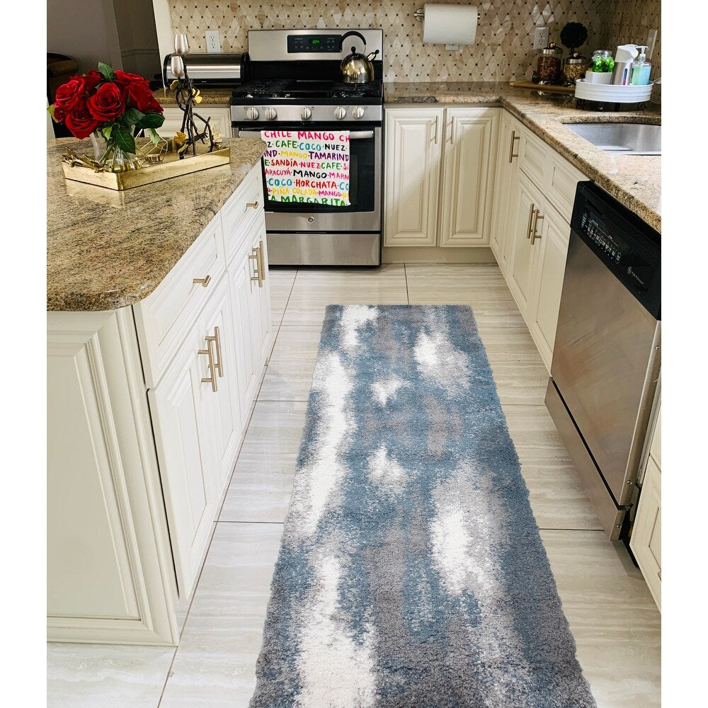 Lux Baxter Abstract 2-Inch Shag Soft Area Rug
