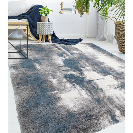 Lux Zara Abstract 2-Inch Shag Area Rug