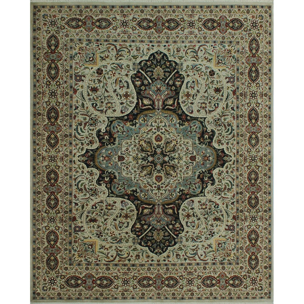 Pak-Persian Chugtai Lt. Grey/Black Soft Area Rug