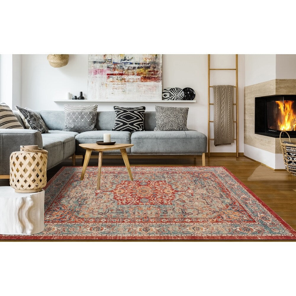 Rivaj Low-Pile Neal Soft Area Rug