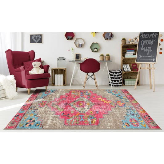 Distressed Delma Soft Area Rug