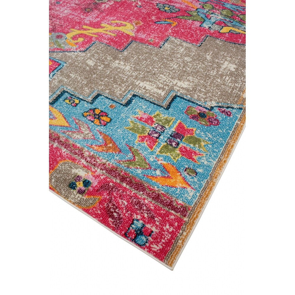 Distressed Delma Soft Area Rug