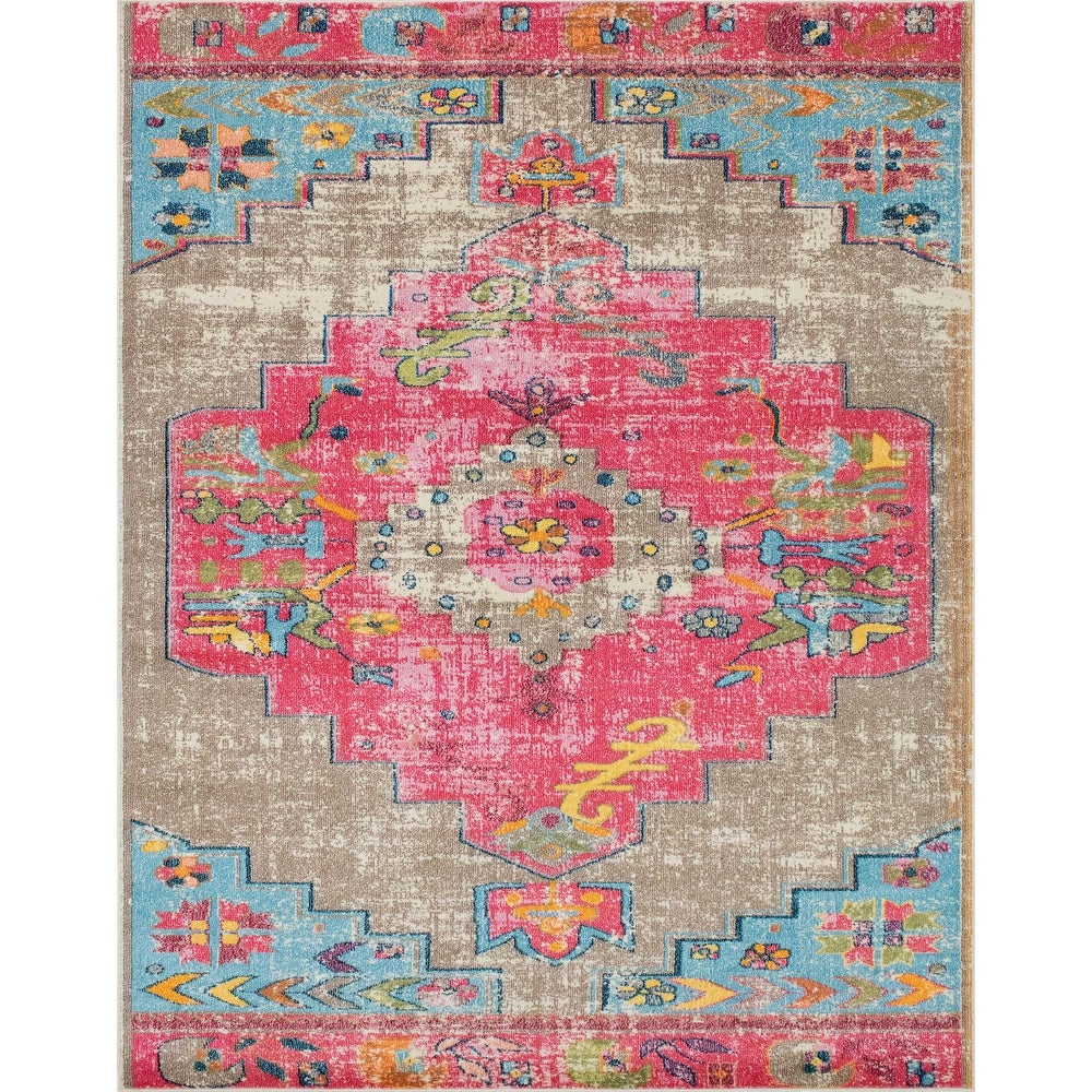 Distressed Delma Soft Area Rug