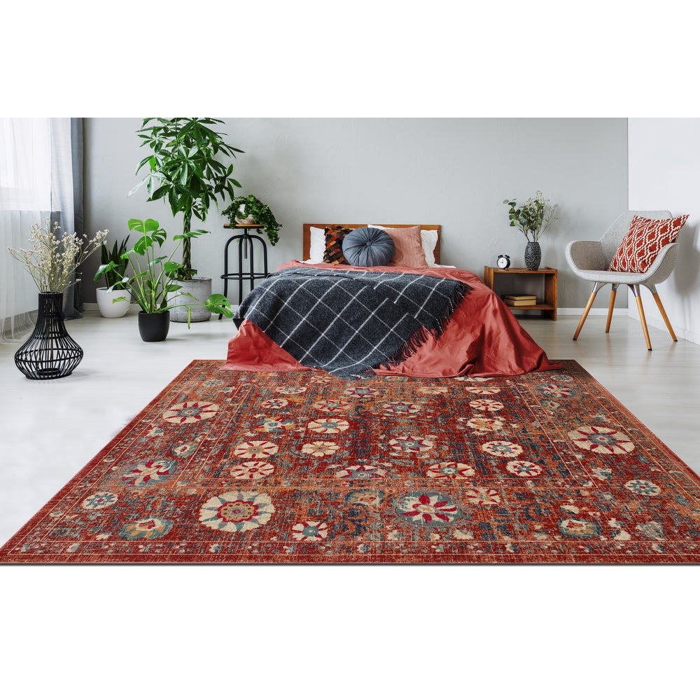 Soho Distressed Rosalee Area Soft Rug