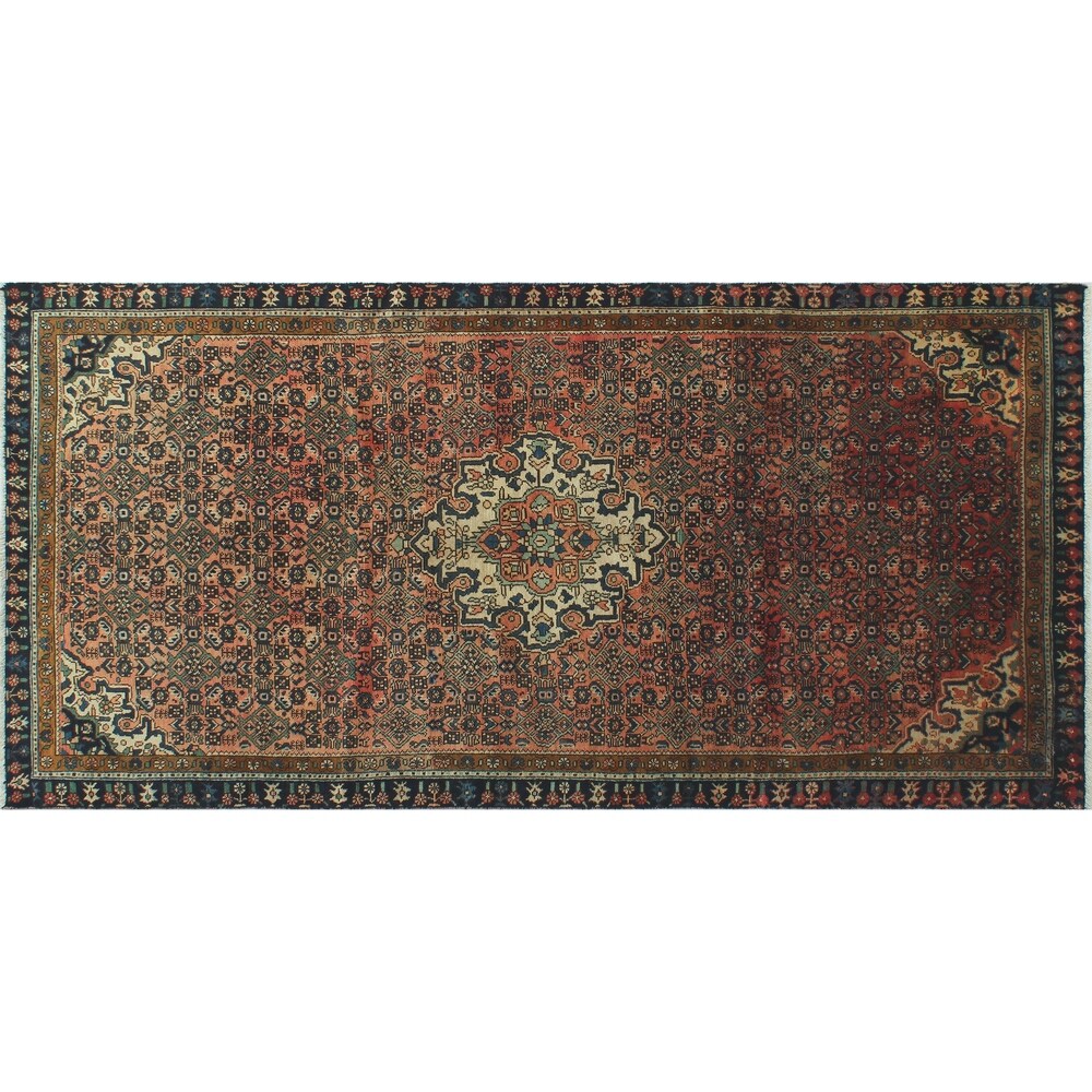 Vintage Distressed Atiq Rust/Ivory Runner