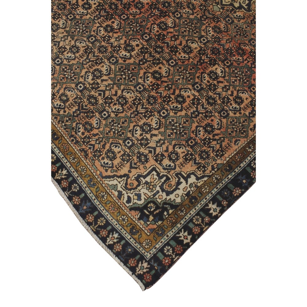 Vintage Distressed Atiq Rust/Ivory Runner