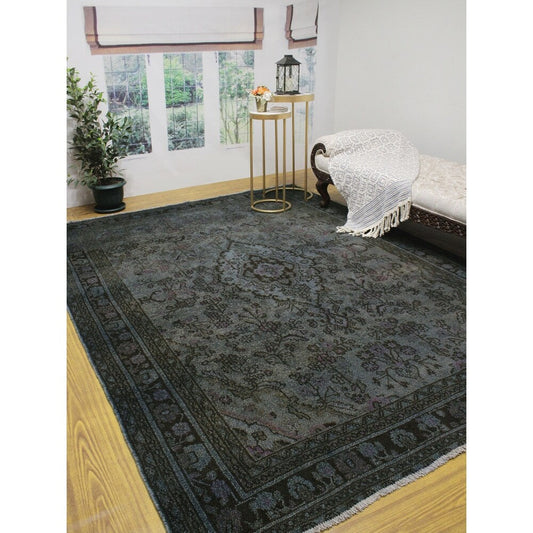 Vintage Distressed Overdyed Yan Soft Area Rug