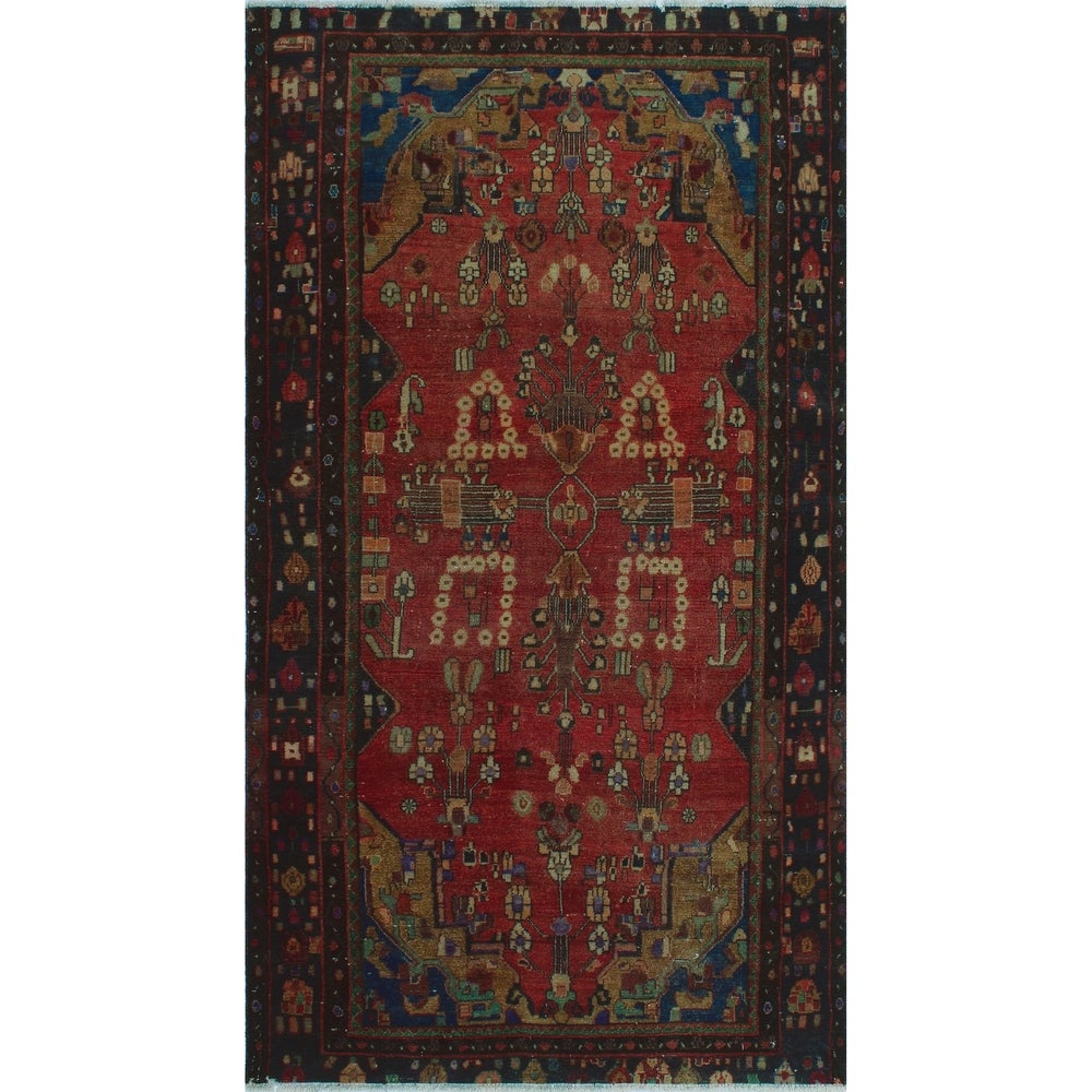Vintage Distressed Reyes Rust/Blue Runner