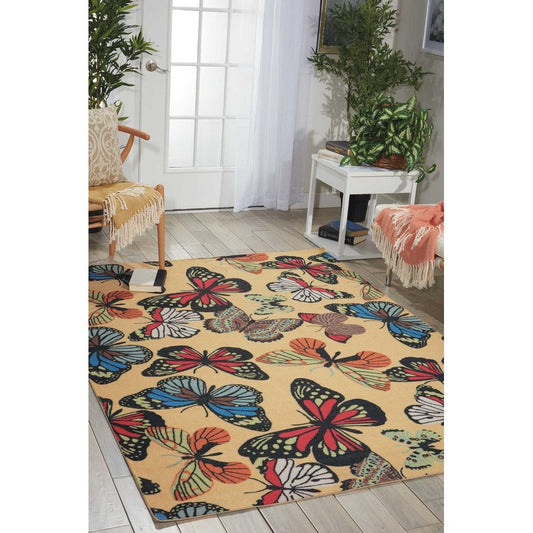 Nourison Home & Garden Butterfly Indoor/Outdoor Area Rug