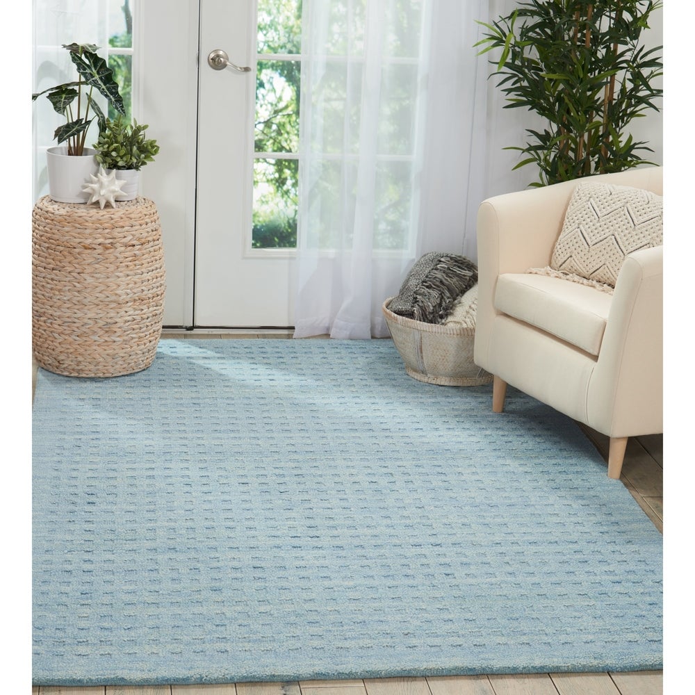 Perris Hand-woven Wool Area Rug