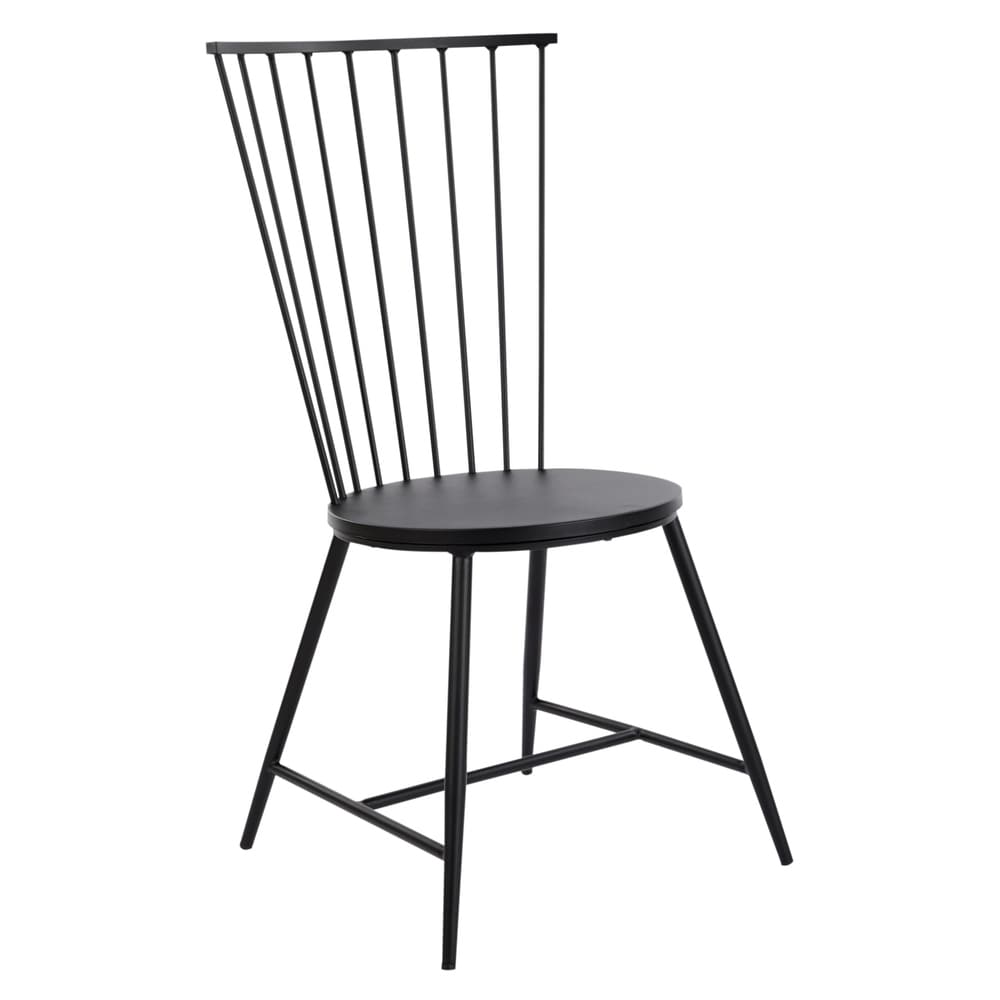 OSP Home Furnishings Bryce Dining Chair in Black Finish