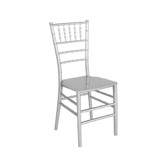 Offex Hercules Series Traditional Style Resin Stacking Chiavari Chair - Silver
