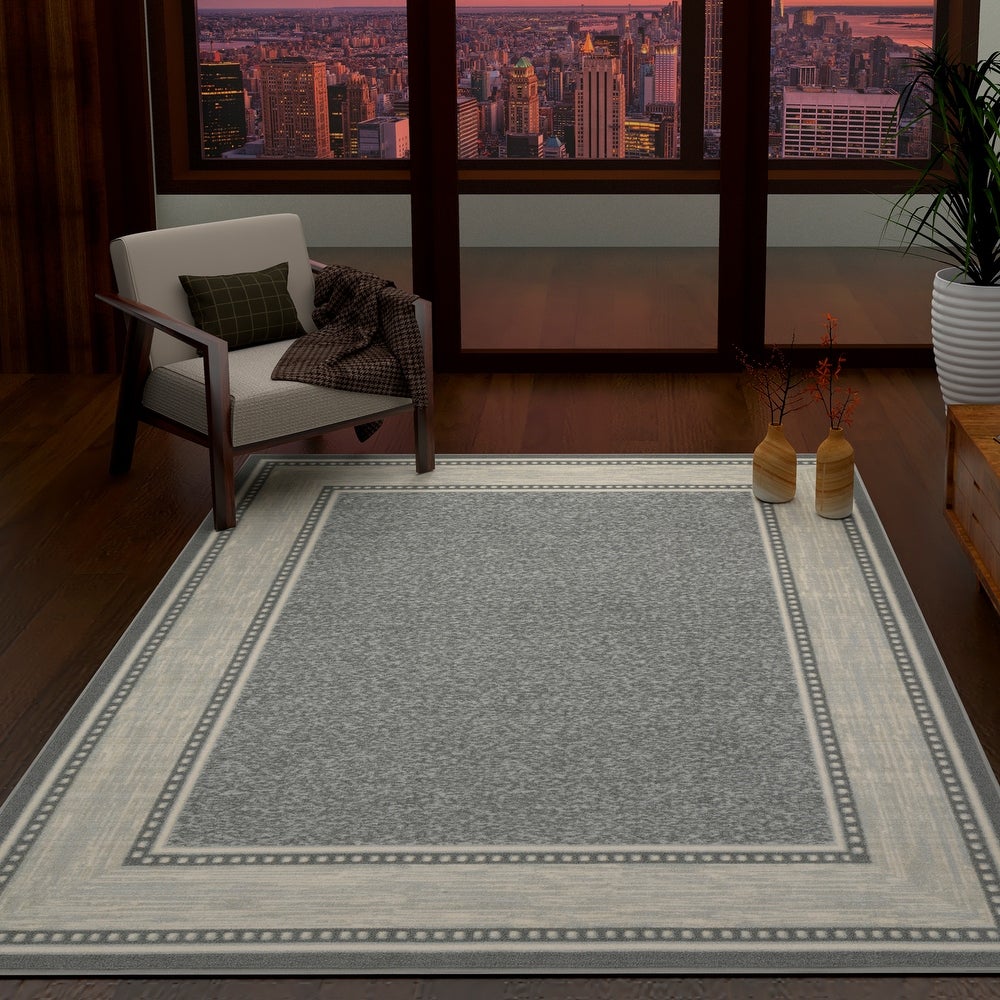 Classics Collection Bordered Design Runner/Area Rugs