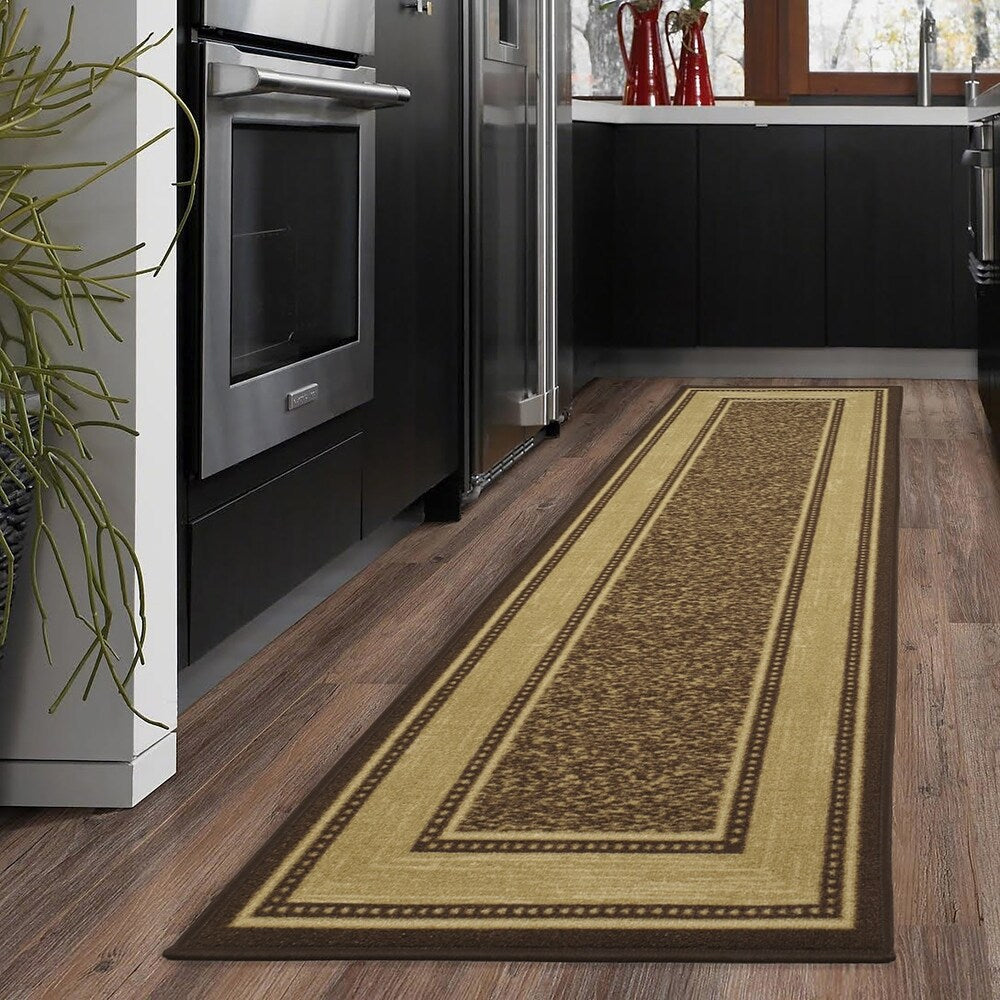 Classics Collection Bordered Design Runner/Area Rugs