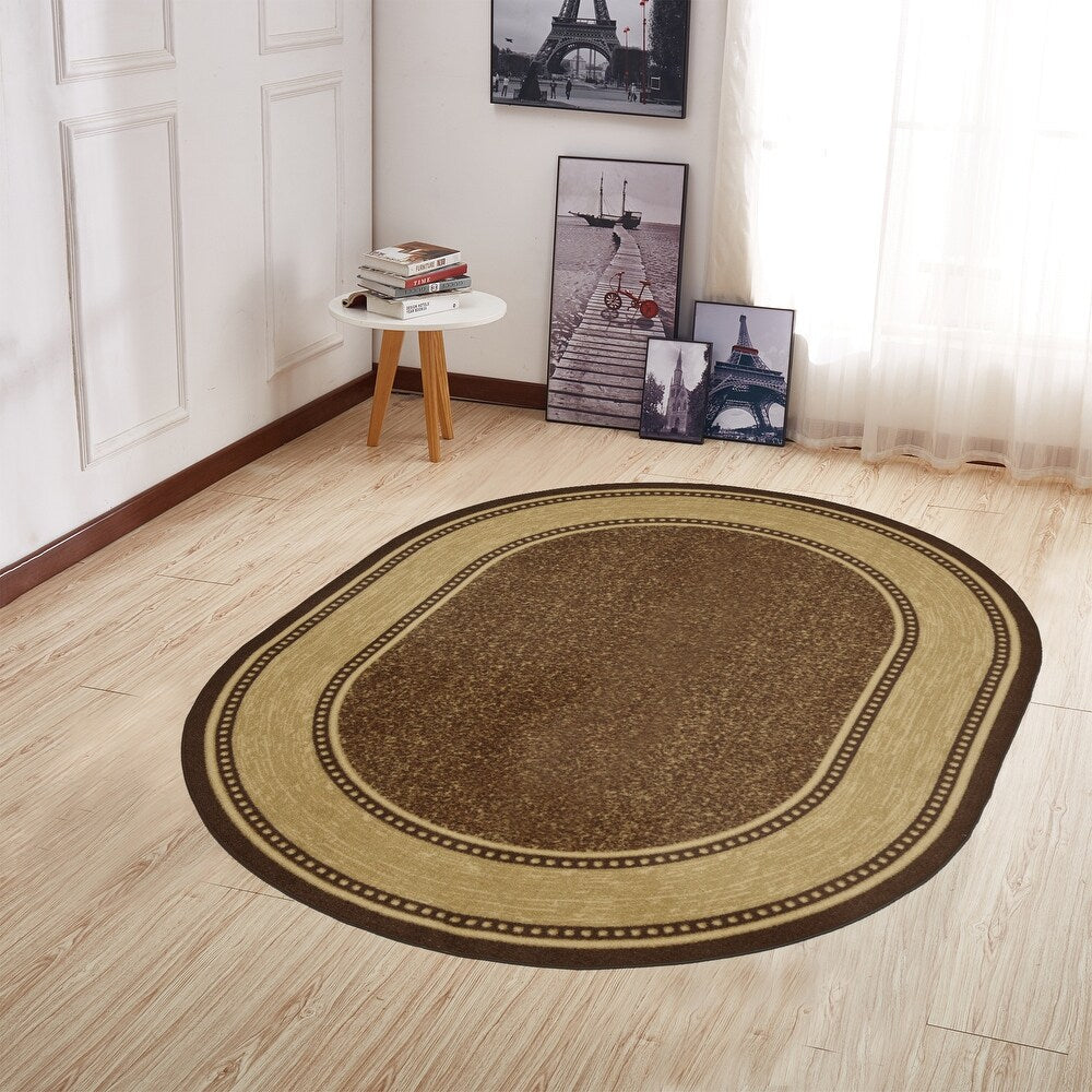 Classics Collection Bordered Design Runner/Area Rugs