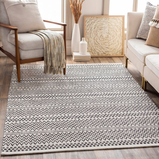 Moroccan Chevron Machine Washable Area Soft Rug