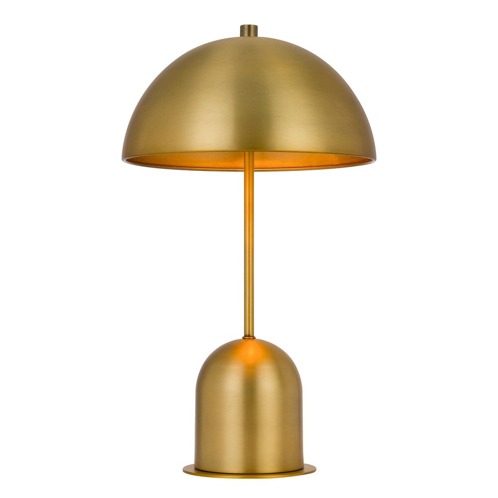 View of Peppa Antique Brass Metal Accent Lamp with Touch Sensor - Joanna Home Decor