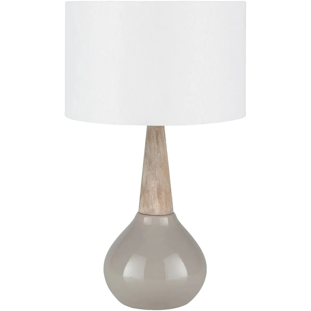 Peregrine 18.75 in. Gray Modern Table Lamp