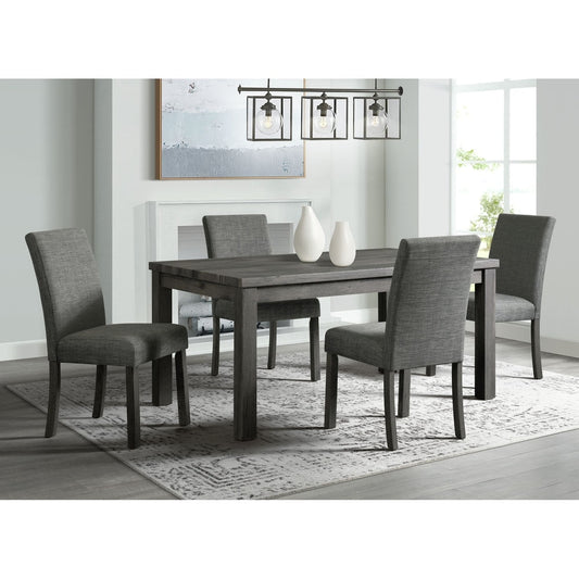 Picket House Furnishings Turner Side Chair Set in Charcoal - Chair only
