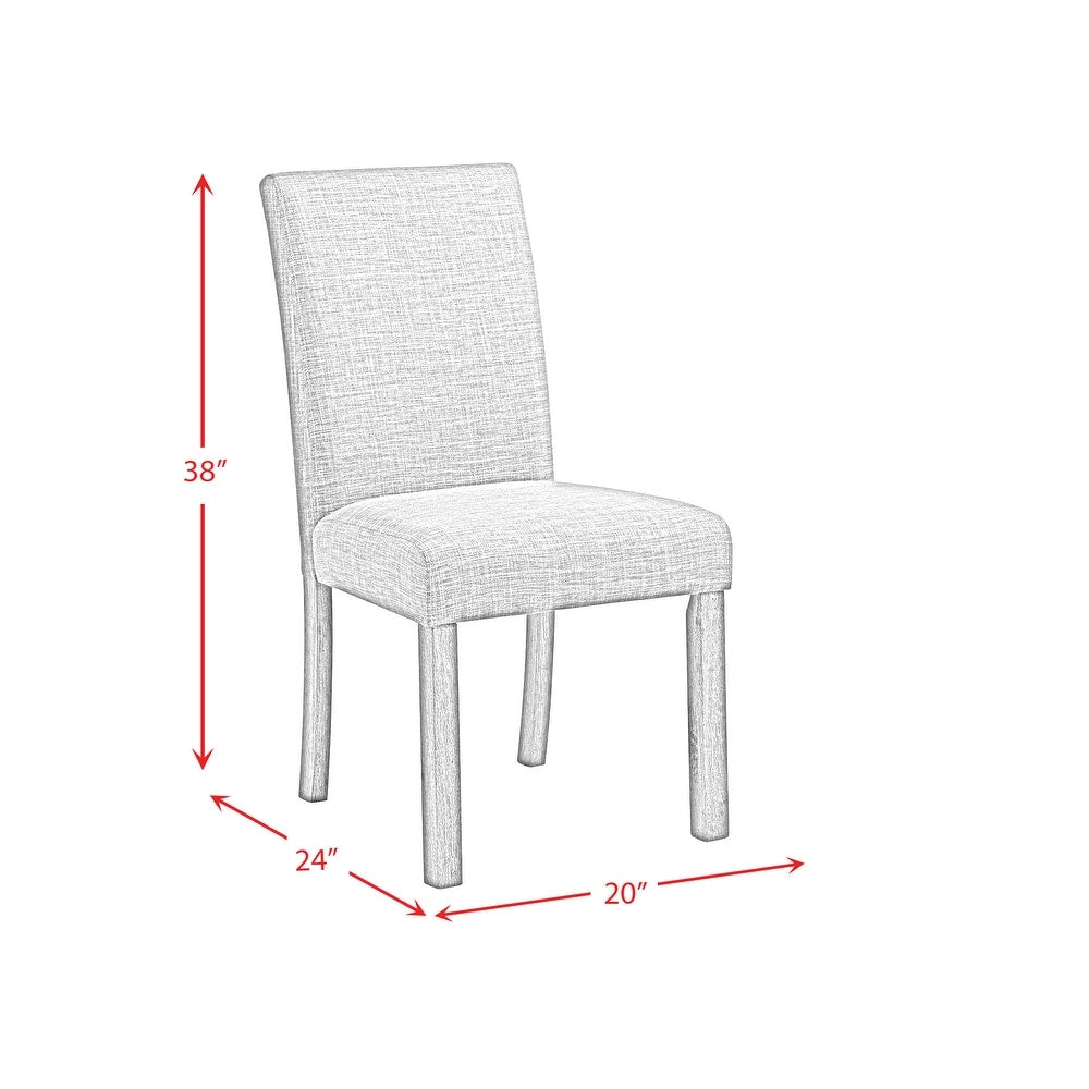 Picket House Furnishings Turner Side Chair Set in Charcoal - Chair only