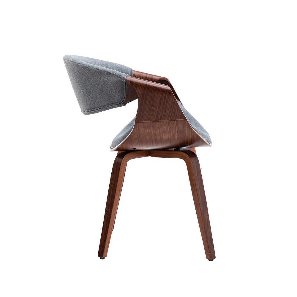 Porthos Home Abi Dining Chair, Fabric Upholstery, Bentwood Legs
